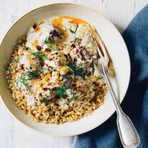 Lamb Meatballs Recipe with Red Pepper Butter